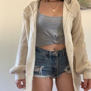 Cream sweater